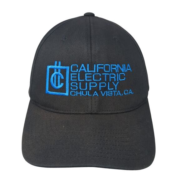 California Electric Supply Chula Vista Fitted Hat Black XL Flexfit Yupoong - Picture 1 of 8